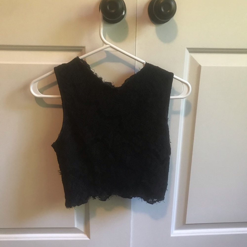Lace urban outfitters crop top